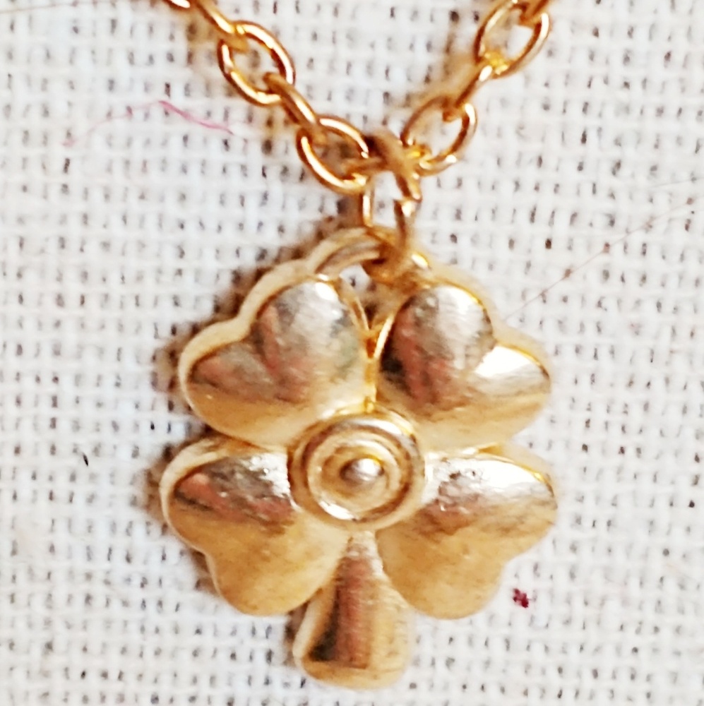Shamrock Clover Necklace Irish St Patrick's Day